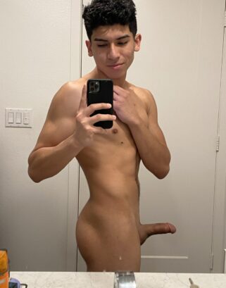 Fit boy with a short cock