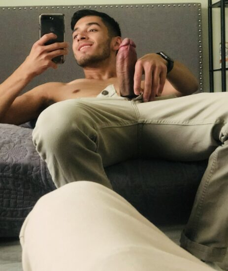 Hot guy with a thick penis