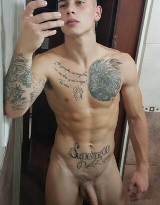 Latino mirror selfie nude