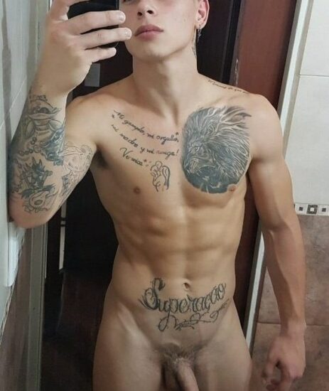 Latino mirror selfie nude