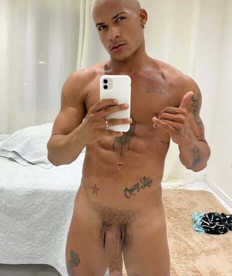 Latino stud with a huge cock