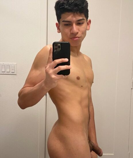 Nude selfie boy with a hot body