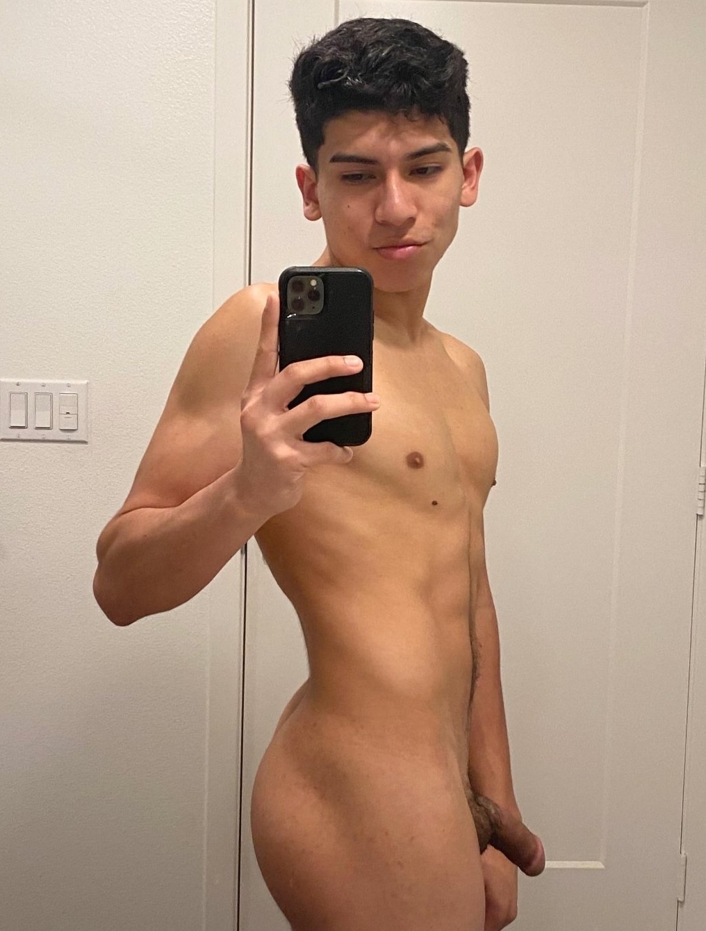 Nude selfie boy with a hot body