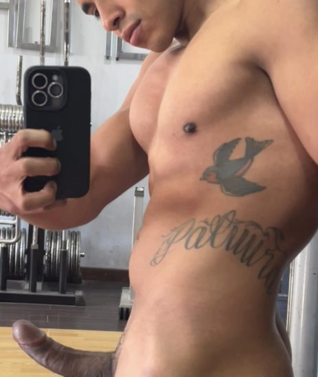 Sexy boy with a boner